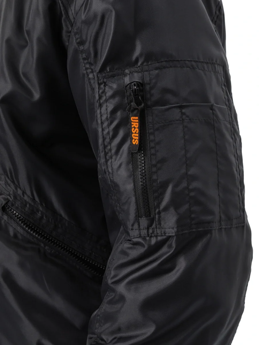 Куртка демисезонная "БОМБЕР" цвет: Черный - фото 7