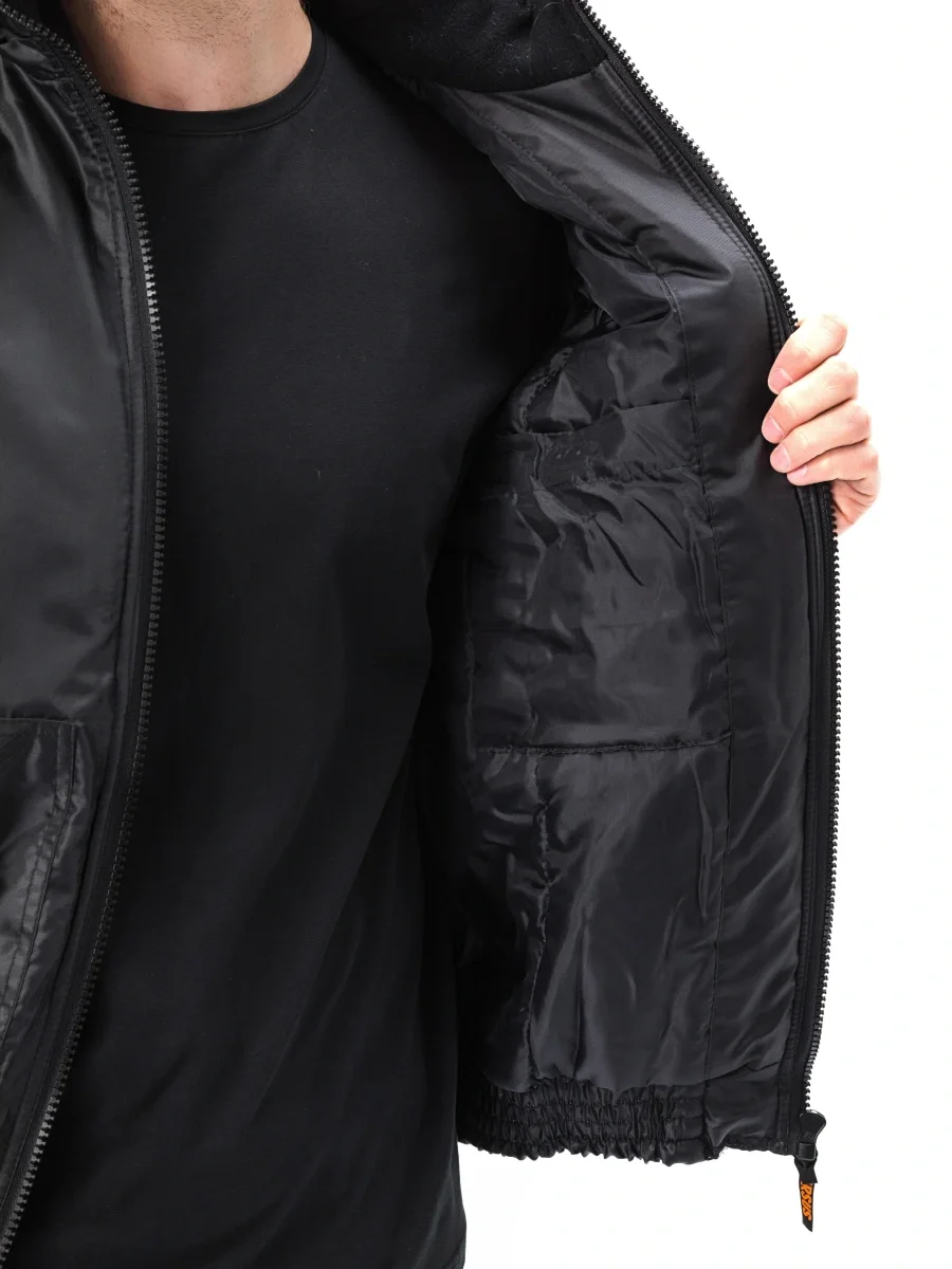 Куртка демисезонная "БОМБЕР" цвет: Черный - фото 8