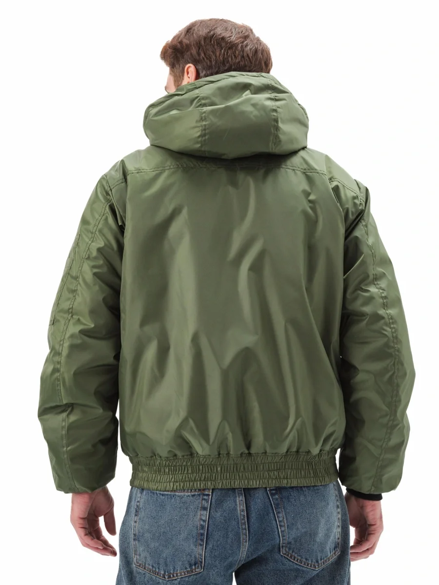 Куртка демисезонная "БОМБЕР" цвет: Хаки - фото 4
