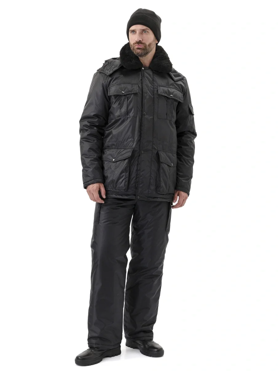 Мужская черная куртка охранника - фото 5