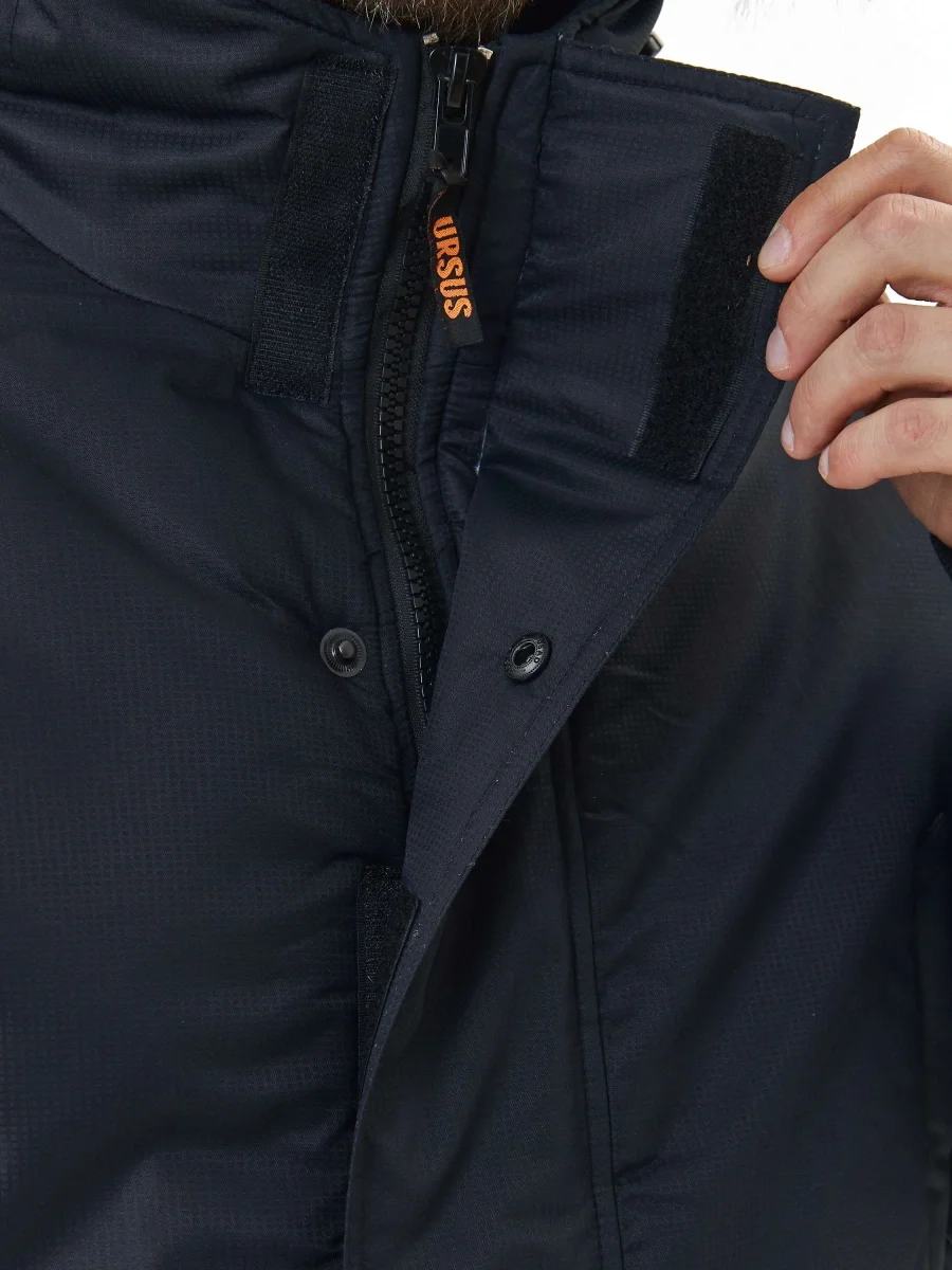 Куртка зимняя удлиненная "АЛЯСКА", цвет: черный - фото 4