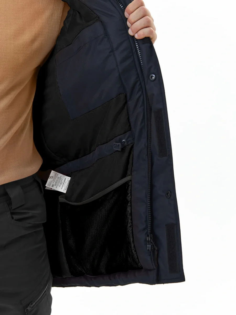 Куртка зимняя удлиненная "АЛЯСКА", цвет: черный - фото 5