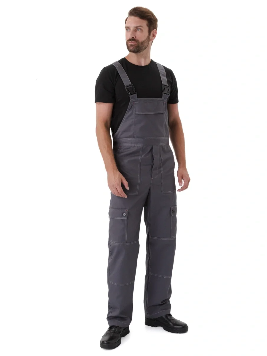 Полукомбинезон рабочий "Дрегер" серый - фото 1