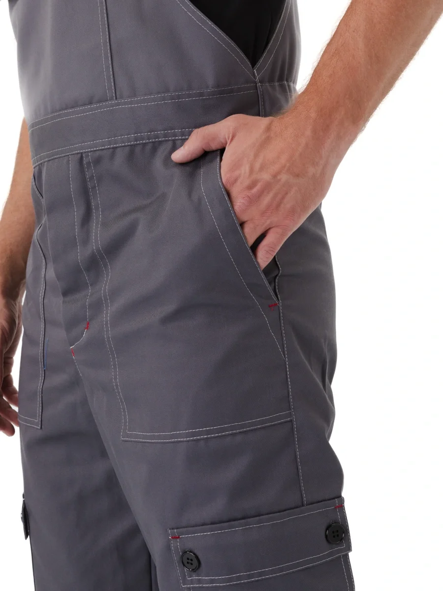Полукомбинезон рабочий "Дрегер" серый - фото 3