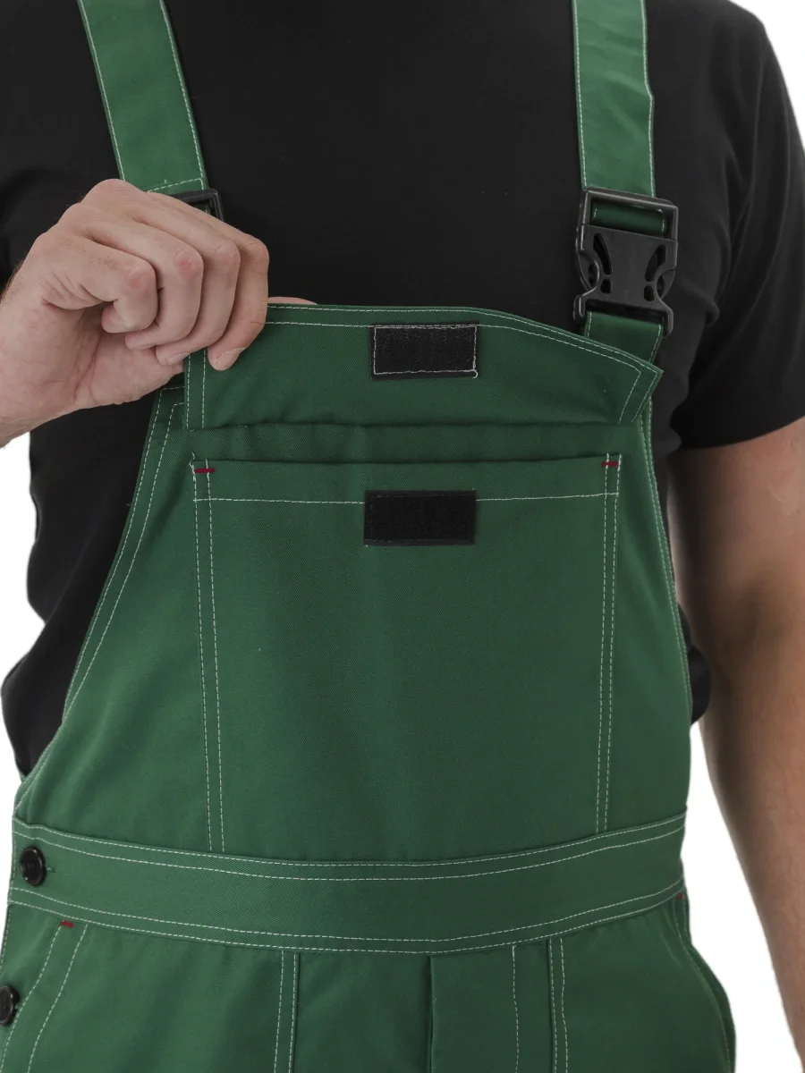 Полукомбинезон рабочий "Дрегер" т.зеленый - фото 2