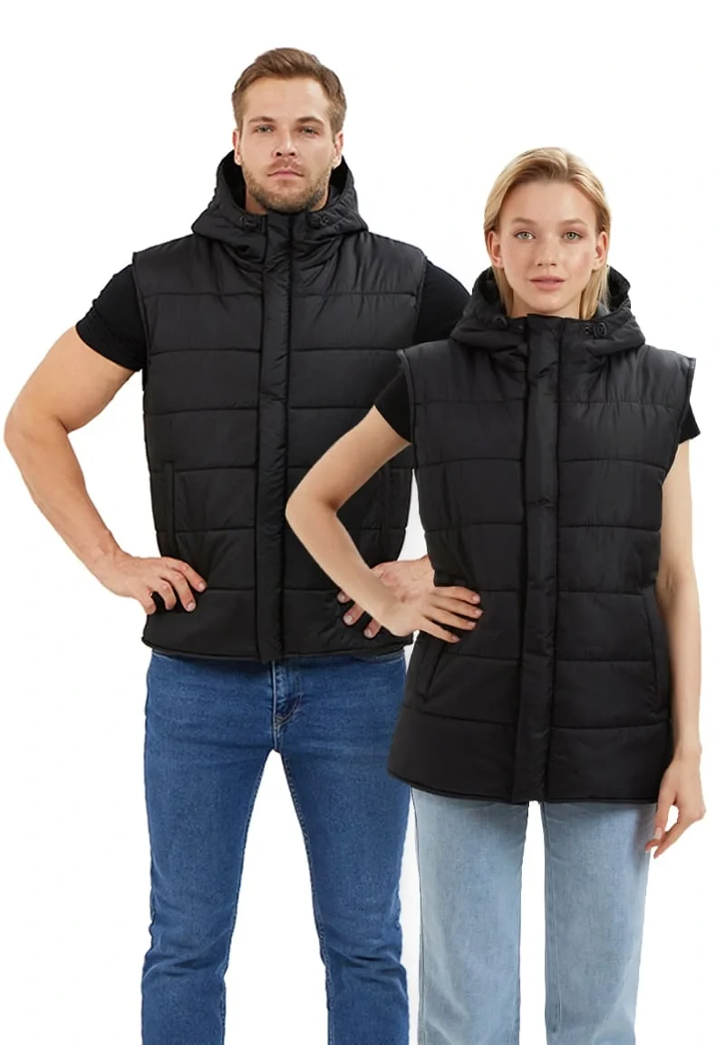 Жилет утеплённый "ДЕЛЬТА" , цвет: черный, ткань: Дюспо - фото 1