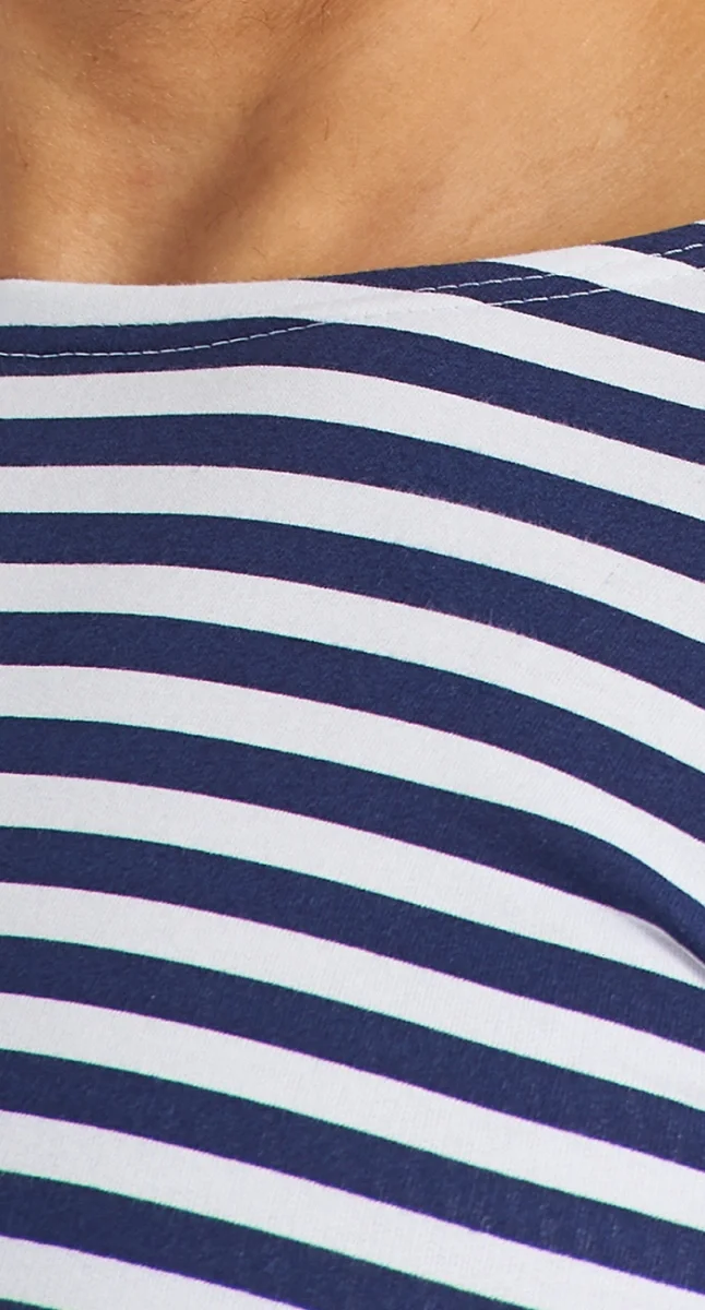 Тельняшка с начесом, синяя - фото 3