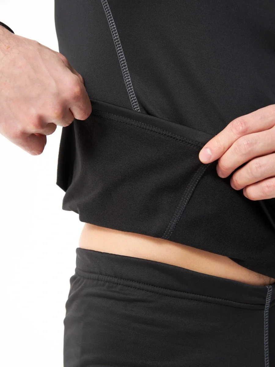 Термобельё в комплекте (фуфайка. кальсоны) EcoDry RealMan чёрное - фото 4