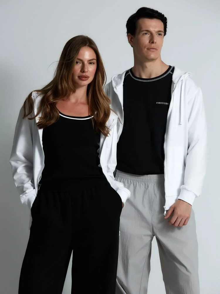 Толстовка на молнии с капюшоном Siverga 2.0, белая - фото 19