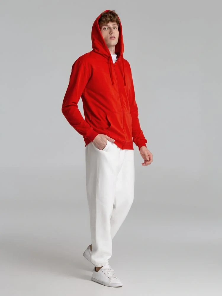 Толстовка на молнии с капюшоном Siverga 2.0, красная - фото 12