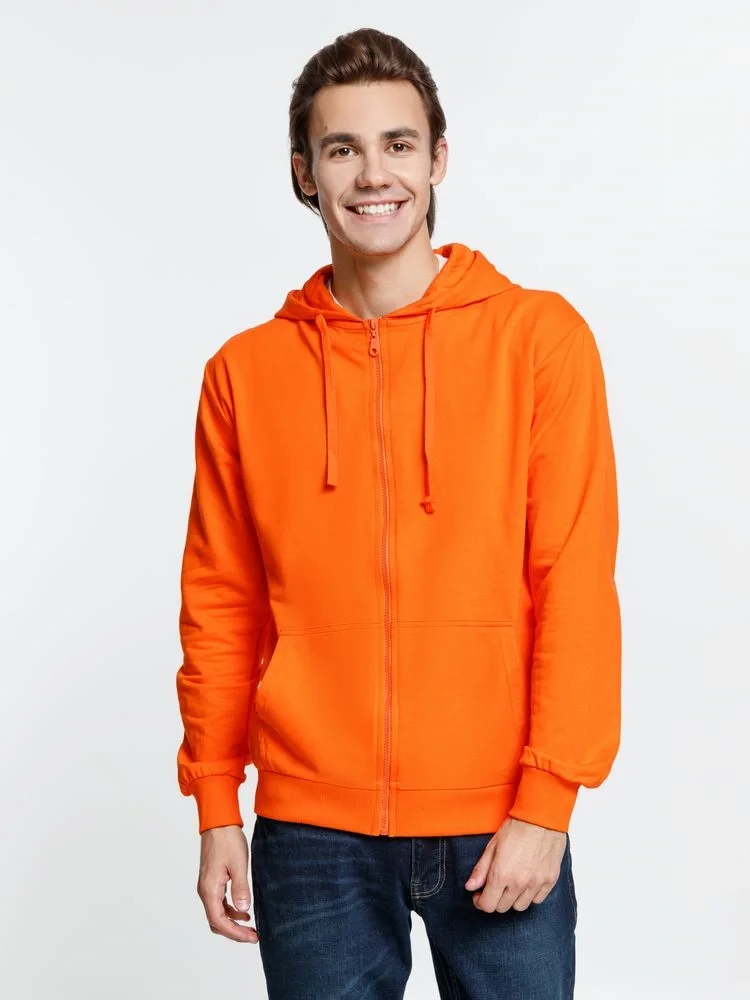 Толстовка на молнии с капюшоном Siverga 2.0, оранжевая - фото 8