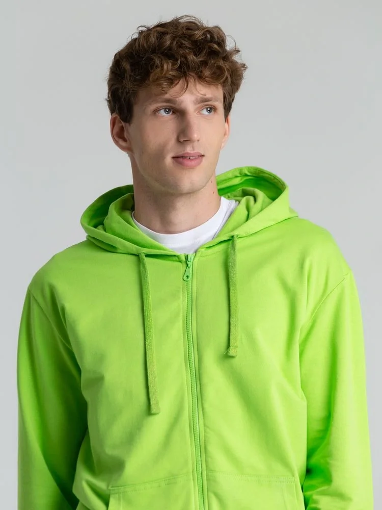Толстовка на молнии с капюшоном Siverga 2.0, зеленое яблоко - фото 10