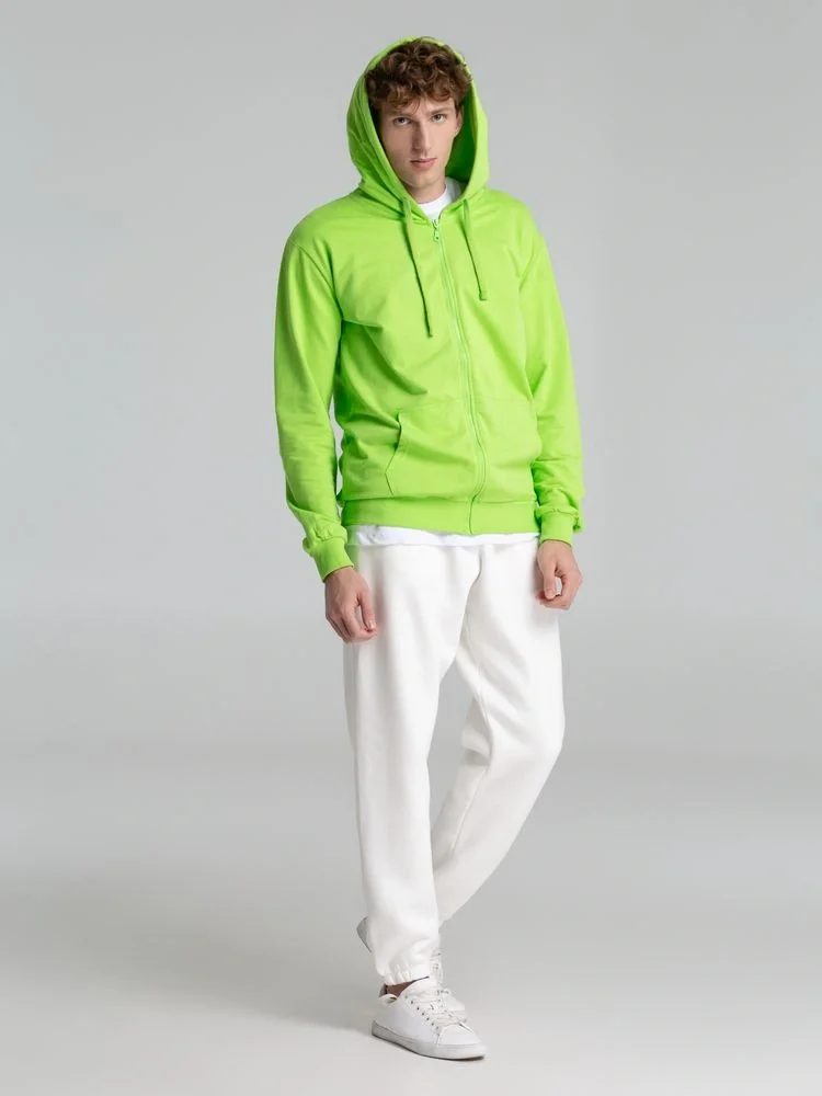 Толстовка на молнии с капюшоном Siverga 2.0, зеленое яблоко - фото 11