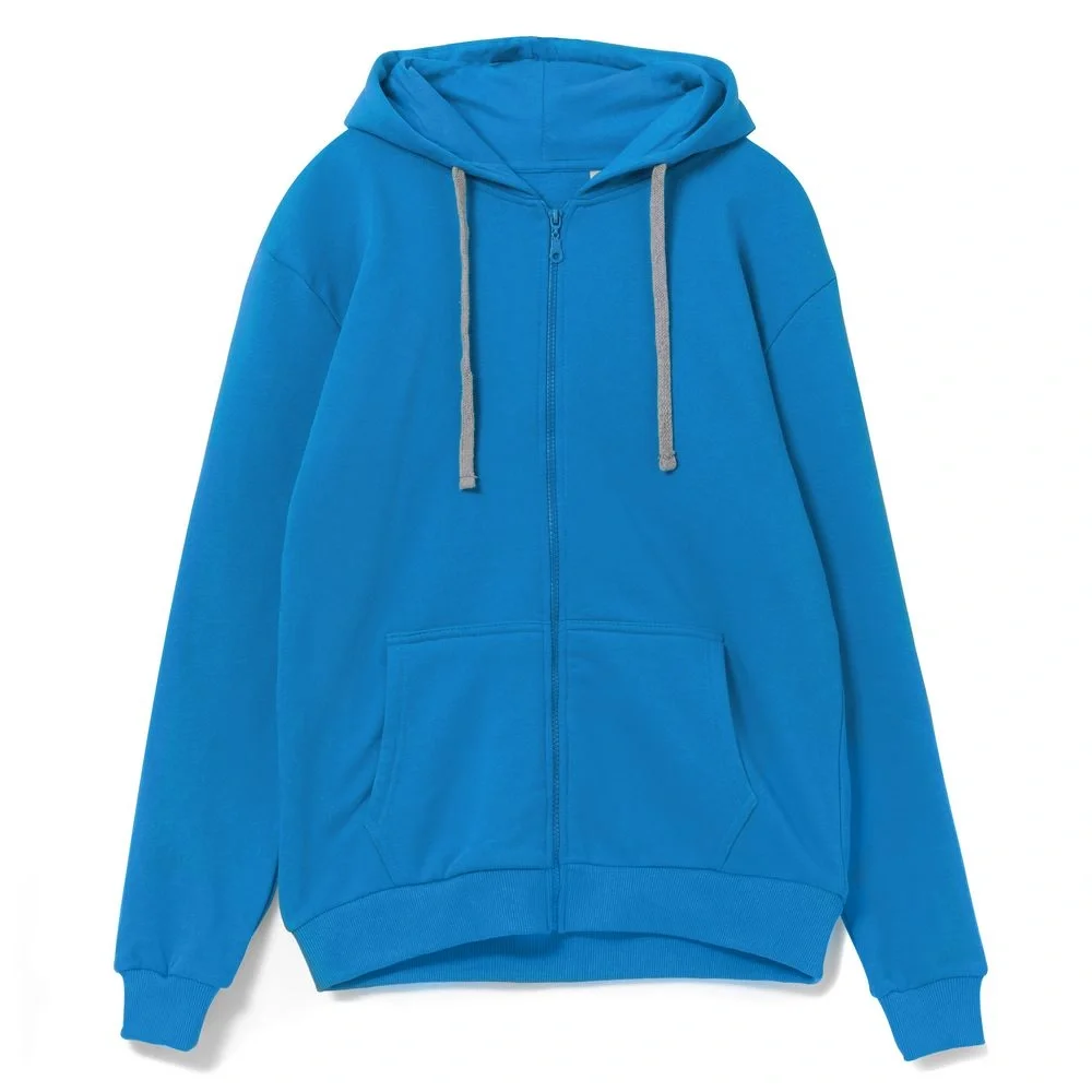 Толстовка на молнии с капюшоном Siverga, бирюзовая - фото 1