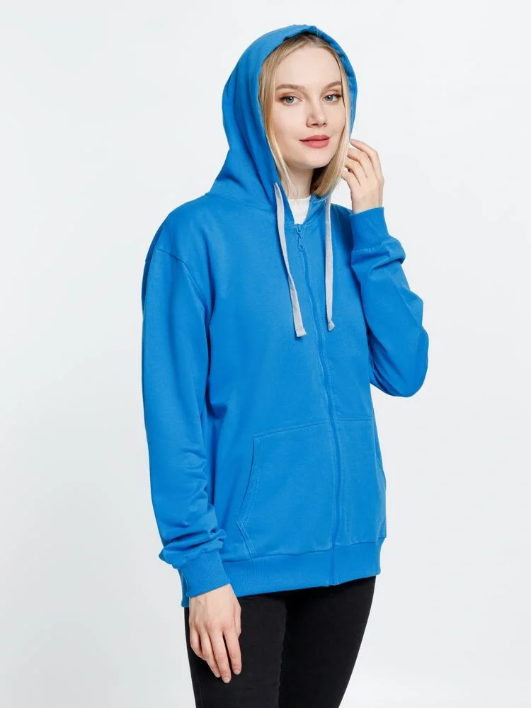 Толстовка на молнии с капюшоном Siverga, бирюзовая - фото 7