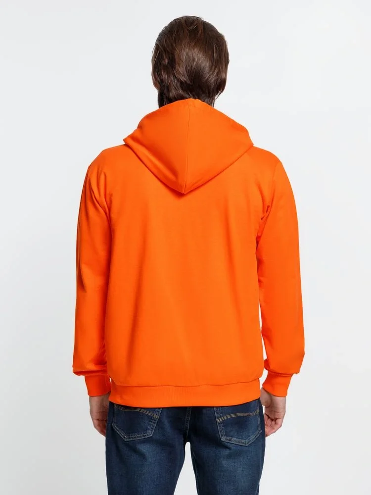 Толстовка на молнии с капюшоном Siverga, оранжевая - фото 10