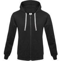 Толстовка на молнии с капюшоном Unit Siverga, черная - фото 1