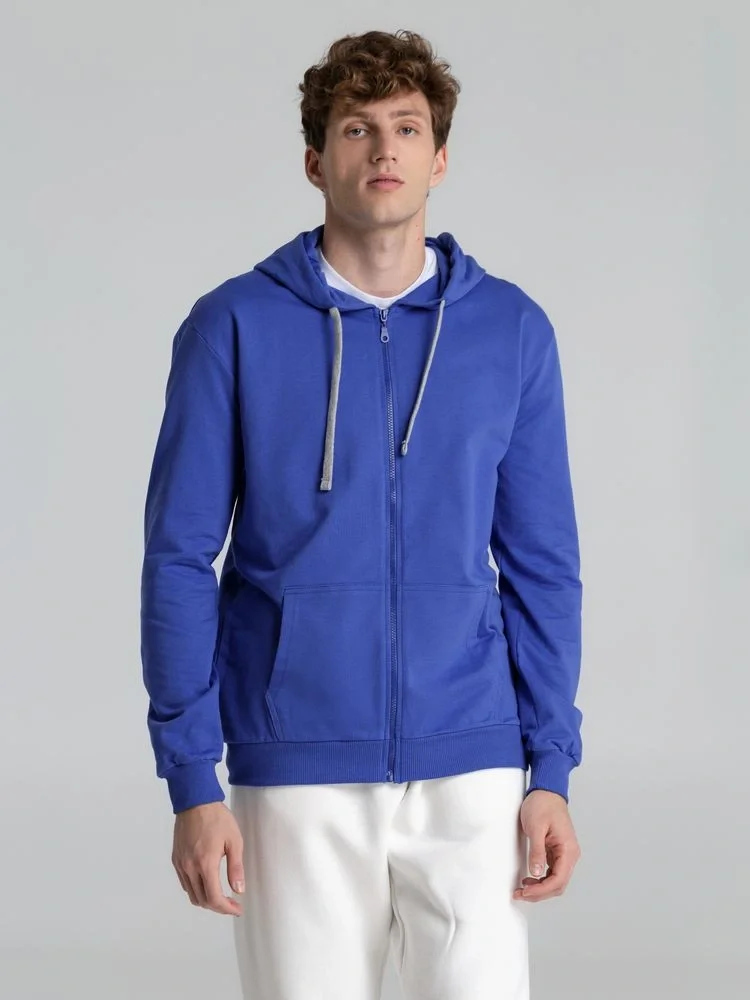 Толстовка на молнии с капюшоном Unit Siverga , ярко-синяя - фото 15