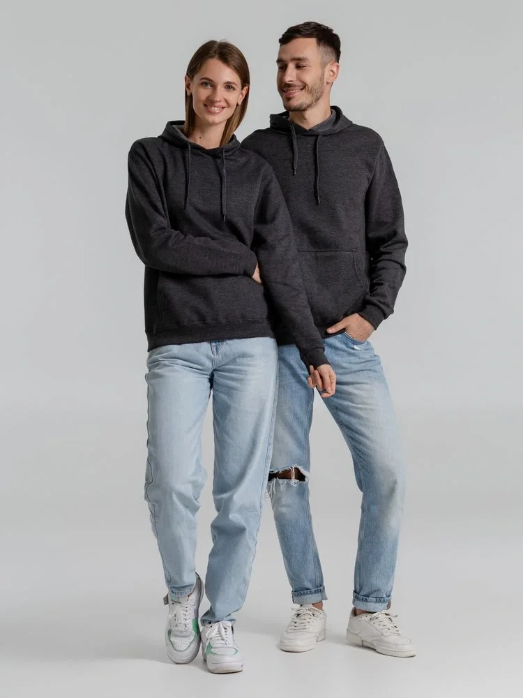 Толстовка с капюшоном Snake II черный меланж - фото 16