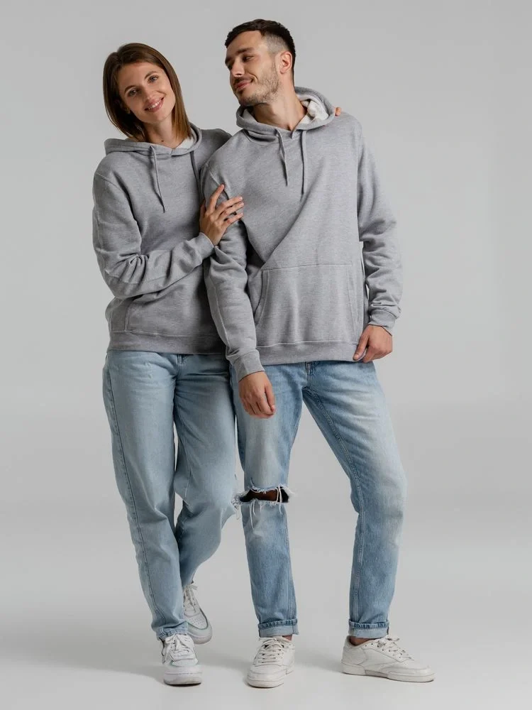 Толстовка с капюшоном Snake II серый меланж - фото 20