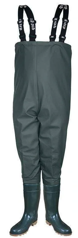 Полукомбинезон рыбацкий ПВХ/ВИНИТОЛ СТАНДАРТ С-40 (STEP) мужской, оливковый - фото 1