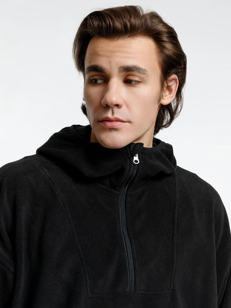 Анорак флисовый унисекс Fliska, черный - фото 9