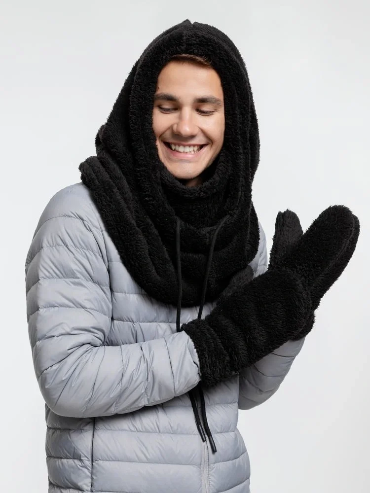 Балаклава-капюшон Flocky, черная - фото 6