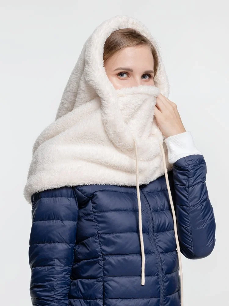 Балаклава-капюшон Flocky, молочно-белая - фото 4