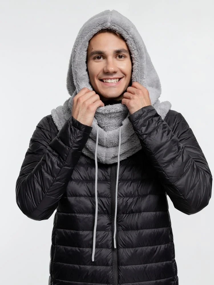 Балаклава-капюшон Flocky, серая - фото 7