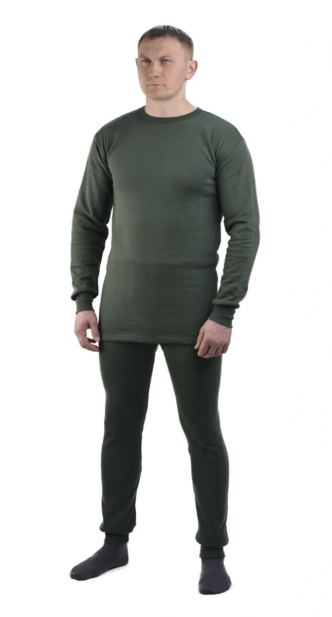 Белье трикотажное с начесом мужское - фото 1