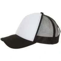 Бейсболка Bubble, черная с белым - фото 1