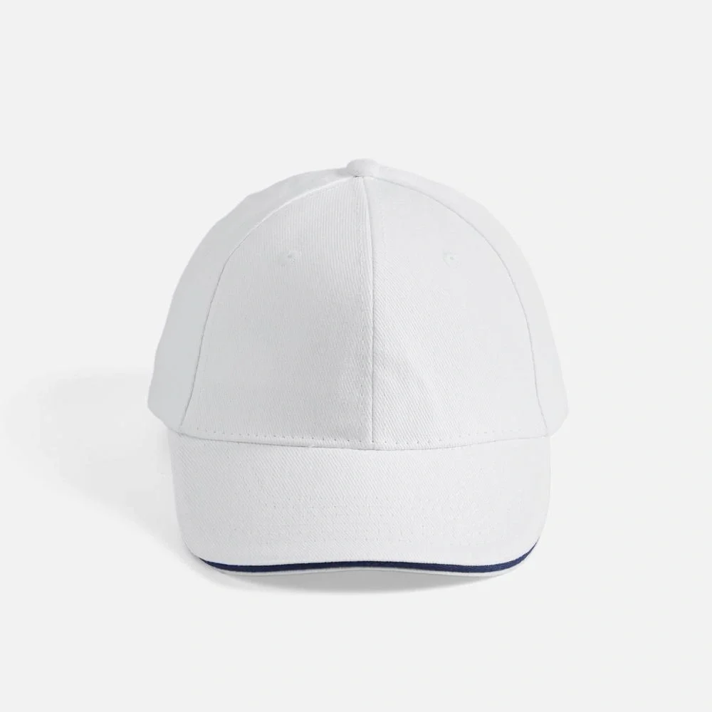Бейсболка Buffalo, белая с темно-синим - фото 12