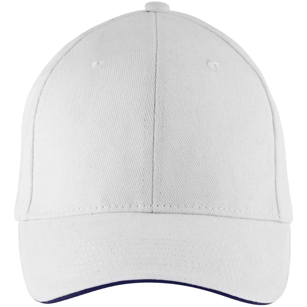 Бейсболка Buffalo, белая с темно-синим - фото 3