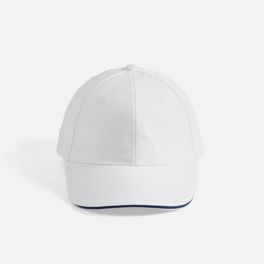 Бейсболка Buffalo, белая с темно-синим - фото 7