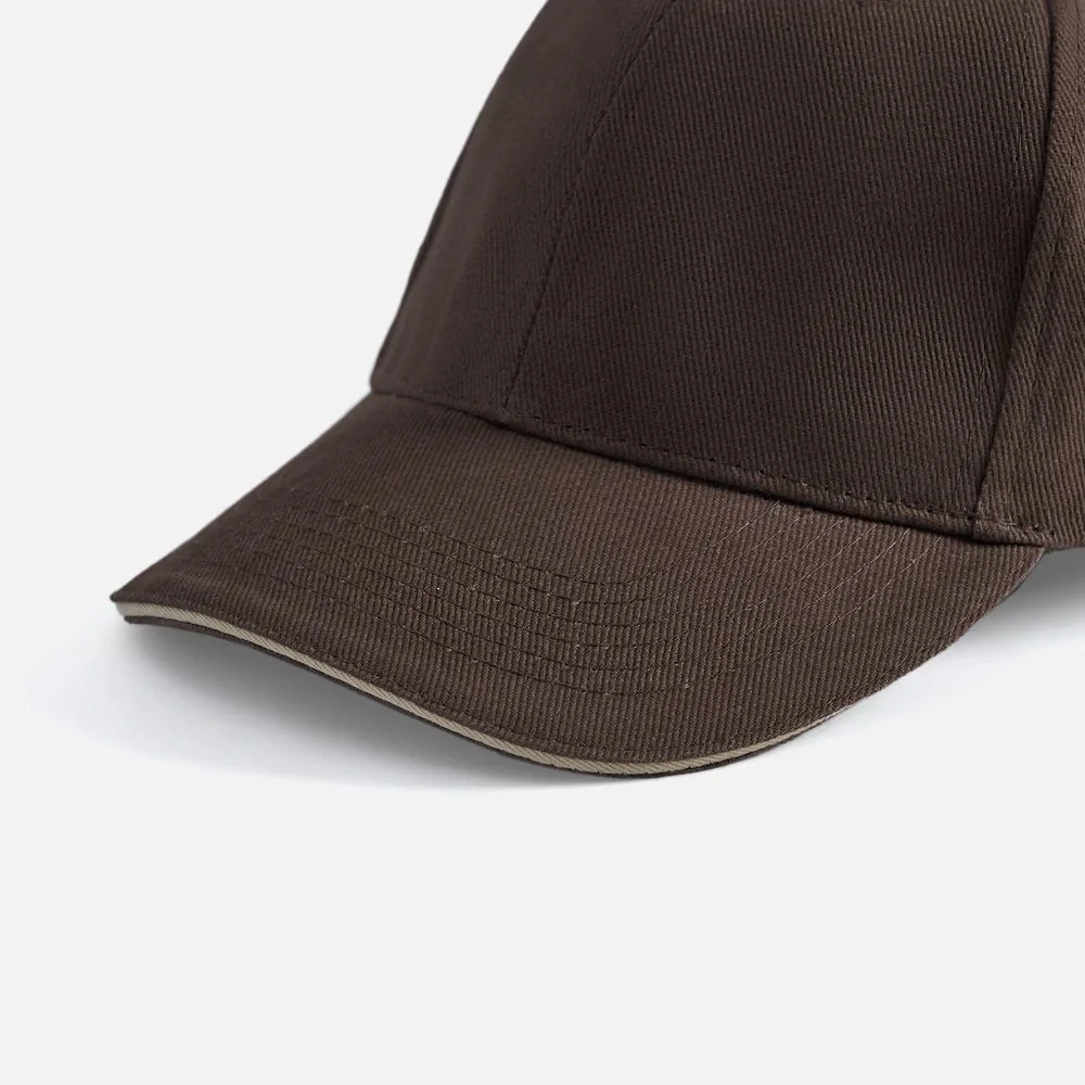 Бейсболка Buffalo, коричневая с бежевым - фото 13