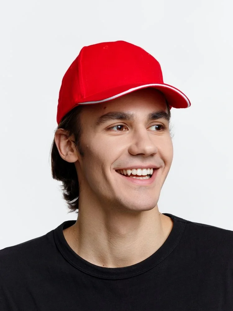 Бейсболка Buffalo, красная с белым - фото 12