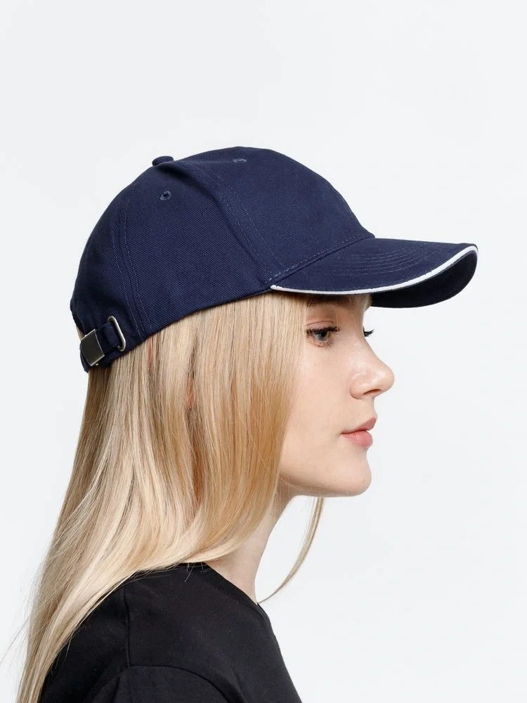 Бейсболка Buffalo, темно-синяя с белым - фото 14