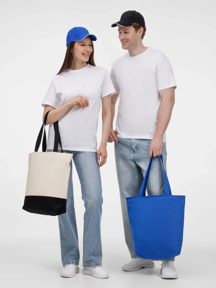 Бейсболка Canopy, черная с белым кантом - фото 11