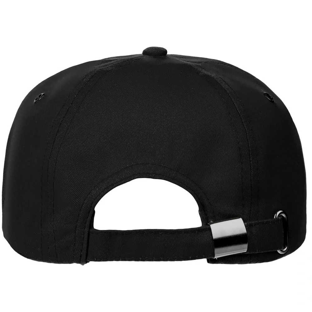Бейсболка Canopy, черная с белым кантом - фото 2