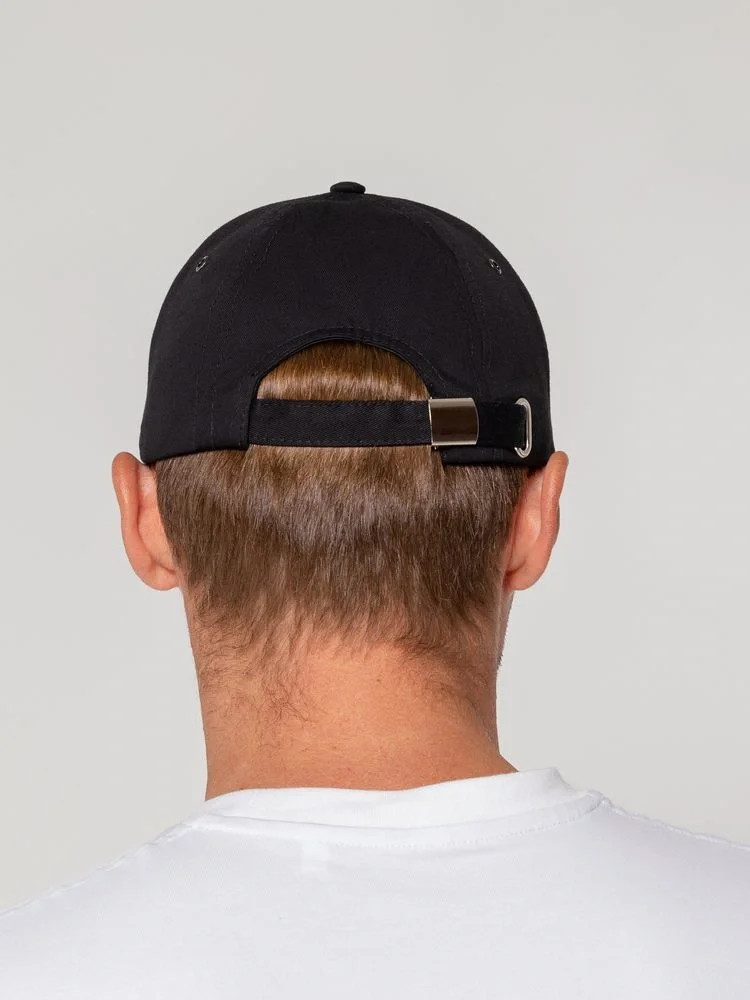 Бейсболка Canopy, черная с белым кантом - фото 7