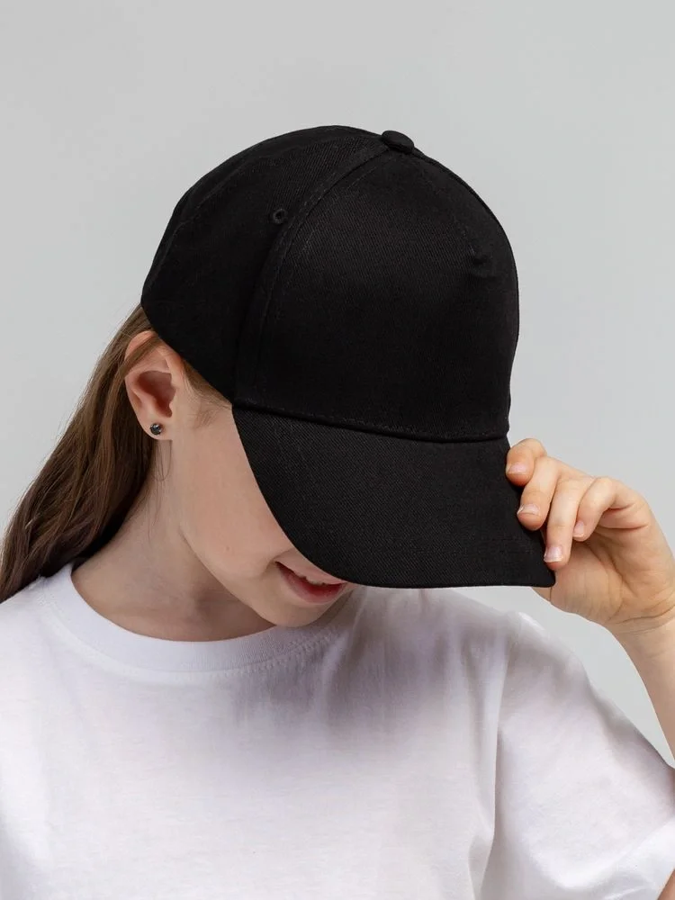 Бейсболка детская Standard Kids, черная - фото 6