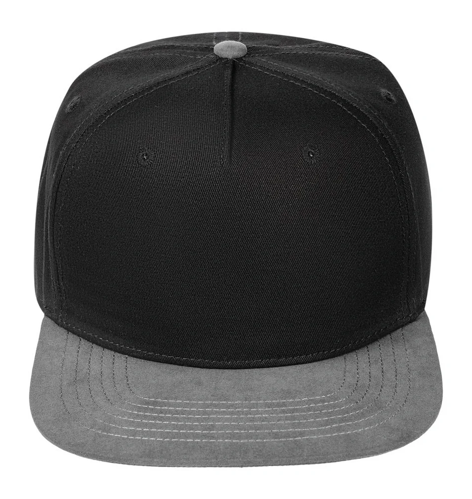 Бейсболка Foreside с прямым козырьком, черная с серым - фото 3