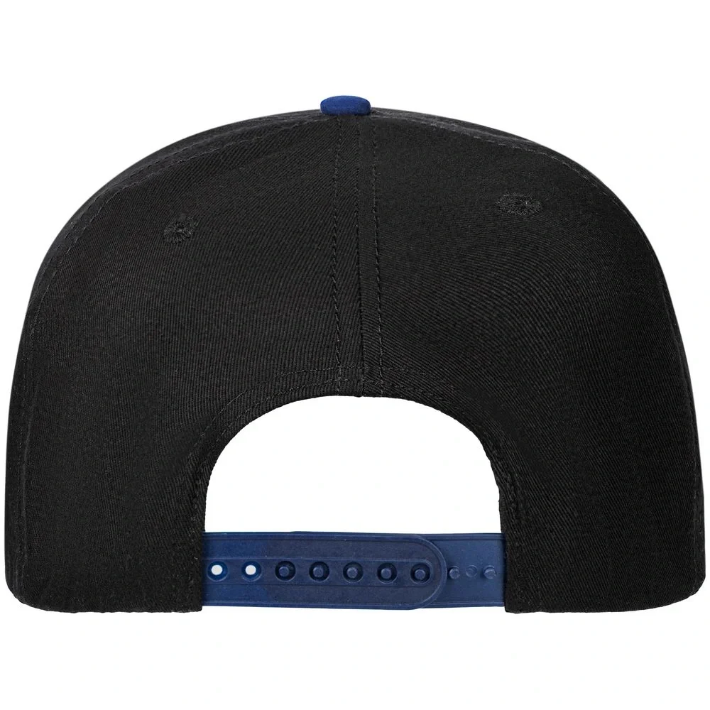 Бейсболка Foreside с прямым козырьком, черная с синим - фото 4
