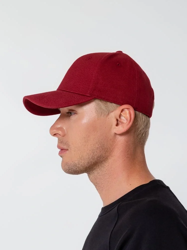 Бейсболка Hillside, бордовая - фото 6