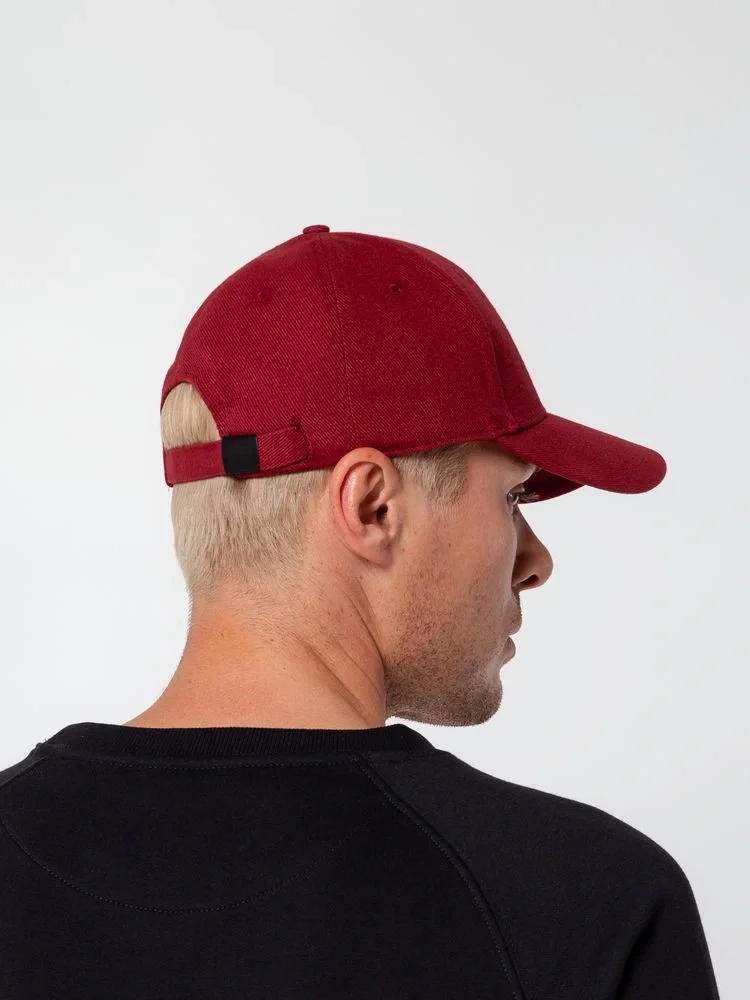 Бейсболка Hillside, бордовая - фото 7
