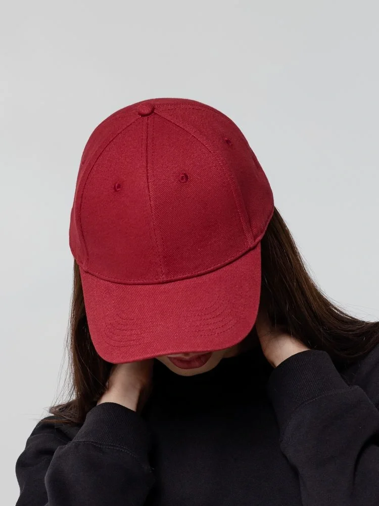 Бейсболка Hillside, бордовая - фото 9