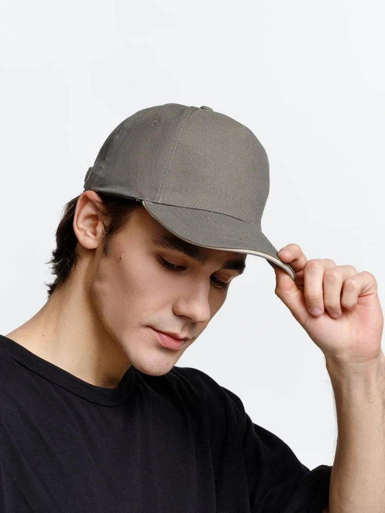 Бейсболка Long Beach, хаки с бежевым - фото 16