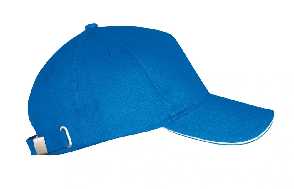 Бейсболка Long Beach, ярко-синяя с белым - фото 5