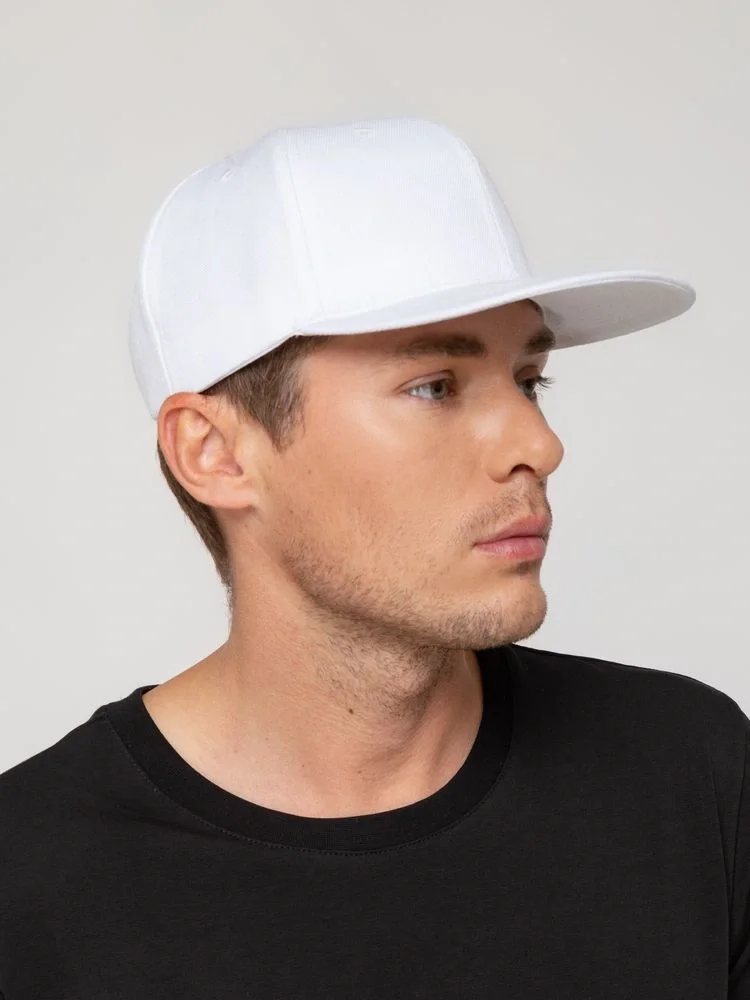 Бейсболка Snapback с прямым козырьком, белая - фото 7