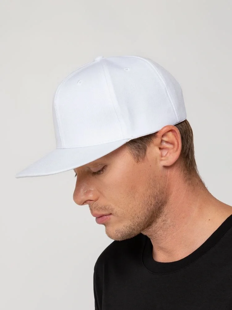 Бейсболка Snapback с прямым козырьком, белая - фото 8